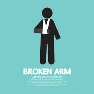 Broken Arm Graphic Symbol