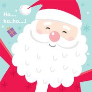 Santa Claus Smiley Face