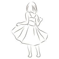 Girl in a dress N2