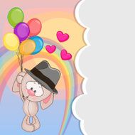 Rabbit with balloons