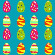 seamless pattern with easter eggs