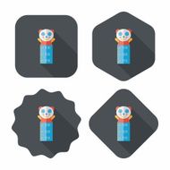Height scale flat icon with long shadow eps10 N14