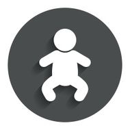 Baby infant sign icon Toddler boy symbol N17