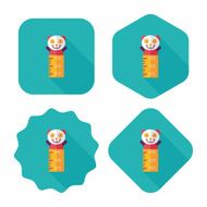 Height scale flat icon with long shadow eps10 N15