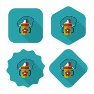 kid water bottle flat icon with long shadow EPS 10 N25