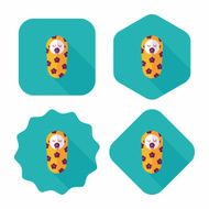 baby flat icon with long shadow eps10 N84