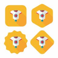 baby onesie flat icon with long shadow eps10 N25