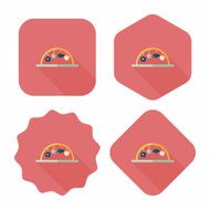 Baby crib hanging toy flat icon with long shadow eps10 N26