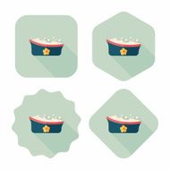 baby bath flat icon with long shadow eps10 N29
