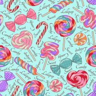 Lollipop pattern blue