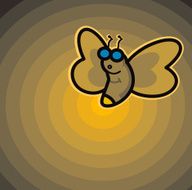 firefly glowing