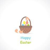 basket with eggs