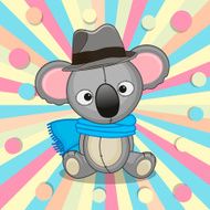 Koala with hat