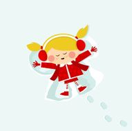 Girl in the snow