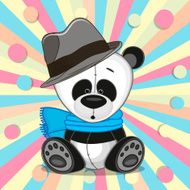 Panda with hat