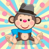 Monkey with hat