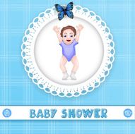 Baby shower card N14