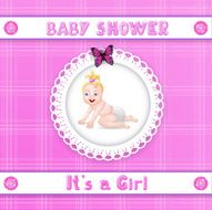 Baby shower card N15