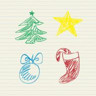 Christmas doodles set N2