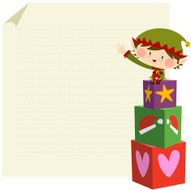 Christmas elf on the gifts