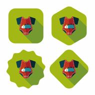 baby onesie flat icon with long shadow EPS 10 N18