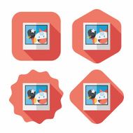 newborn photo flat icon with long shadow eps10 N15