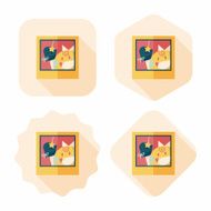 newborn photo flat icon with long shadow eps10 N17