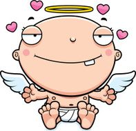 Cartoon Baby Angel Love