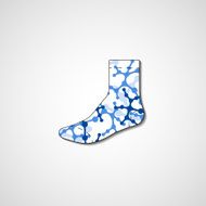 Abstract illustration on sock N4