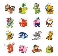 Big Set Cute Animal Collection