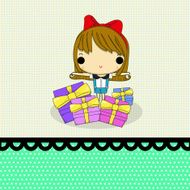 girl with gift N2