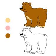 Coloring book (bear) N3