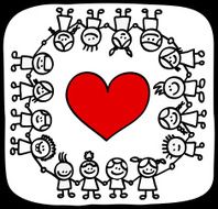 Valentine&#039;s day children and love cartoon