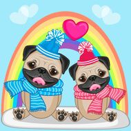 Lovers Pug Dogs