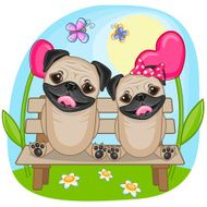 Lovers Pug Dogs N2