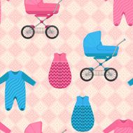 pattern of baby sleeping bags and buggies