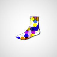 Abstract illustration on sock N7