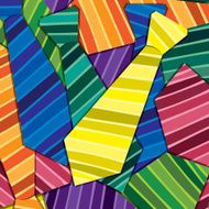 Sticker tie card in vector format