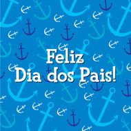 Nautical theme Father&#039;s Day Card in vector format N2