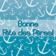 Nautical theme Father&#039;s Day Card in vector format N3