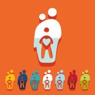 Flat design family N9