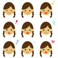 Facial expressions of girl N3