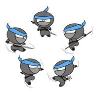 Funny kids - ninja