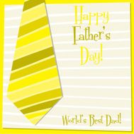 Father&#039;s Day tie card in vector format N2