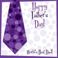 Father&#039;s Day tie card in vector format N3