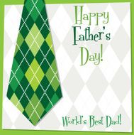 Father&#039;s Day tie card in vector format N5