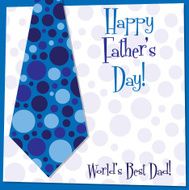 Father&#039;s Day tie card in vector format N6