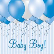 Baby Boy card in vector format