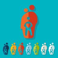 Flat design family N11