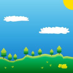 Simple vector landscape